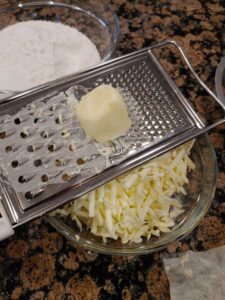 shredded butter for pie crust